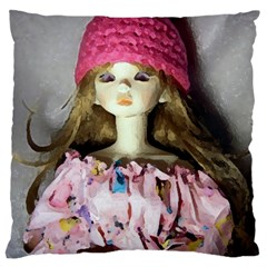 Cute In Pink Large Cushion Case (one Side) by snowwhitegirl