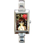 Olivia In The Fields Rectangle Italian Charm Watch Front