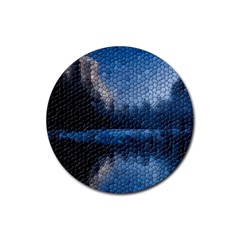 Mountain Glass Rubber Coaster (round)  by snowwhitegirl