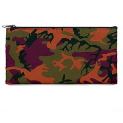 Camouflage Orange Pencil Cases by snowwhitegirl