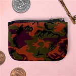 Camouflage Orange Mini Coin Purse Back