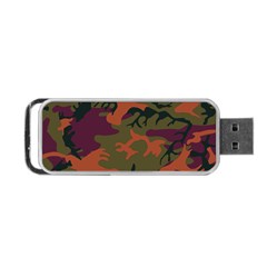 Camouflage Orange Portable Usb Flash (two Sides) by snowwhitegirl