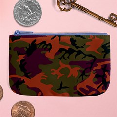 Camouflage Orange Large Coin Purse by snowwhitegirl