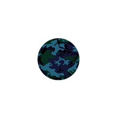 Camouflage Blue 1  Mini Buttons by snowwhitegirl