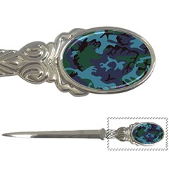 Camouflage Blue Letter Opener by snowwhitegirl