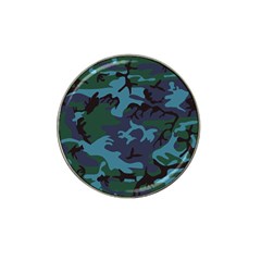 Camouflage Blue Hat Clip Ball Marker (10 Pack) by snowwhitegirl