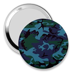 Camouflage Blue 3  Handbag Mirrors by snowwhitegirl