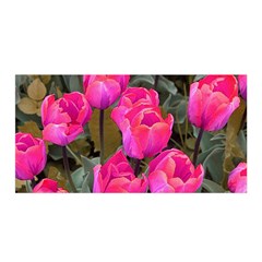 Pink Tulips Satin Wrap by snowwhitegirl