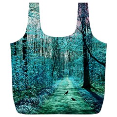 Blue Forest Full Print Recycle Bag (xl) by snowwhitegirl