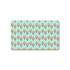 Cotton Candy Pattern Aqua 3d Magnet (name Card) by snowwhitegirl