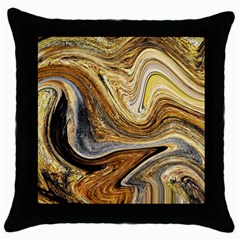 Abstract Acrylic Art Artwork Throw Pillow Case (black) by Pakrebo