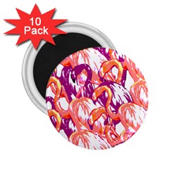 Flamingos 2 25  Magnets (10 Pack)  by StarvingArtisan