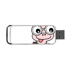 Literal Bookworm Portable Usb Flash (two Sides) by emeraldwolfpress