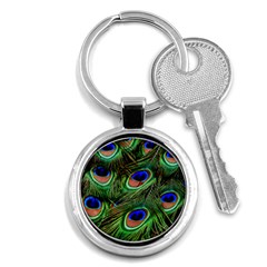 Peacock Feathers Key Chains (round)  by snowwhitegirl