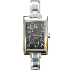 Mathematics Rectangle Italian Charm Watch by snowwhitegirl