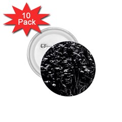 High Contrast Black And White Queen Anne s Lace Hillside 1 75  Buttons (10 Pack) by okhismakingart