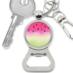 Watermelon Pastel Gradient Pink Watermelon Pastel Gradient Bottle Opener Key Chains by genx