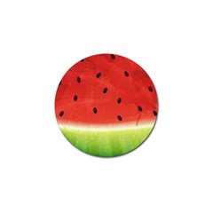 Juicy Paint Texture Watermelon Red And Green Watercolor Golf Ball Marker by genx