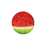 Juicy Paint texture Watermelon red and green watercolor Golf Ball Marker Front