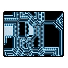 Circuit Pcb Tile Tiling Computer Fleece Blanket (small) by Pakrebo