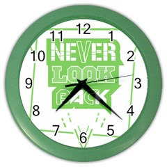 Never Look Back Color Wall Clock by Melcu