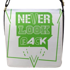 Never Look Back Flap Closure Messenger Bag (s) by Melcu