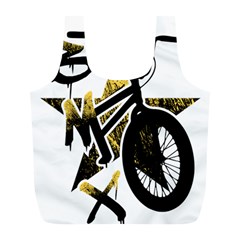 Bmx Full Print Recycle Bag (l) by Melcu