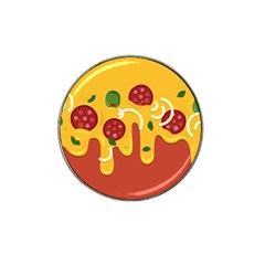 Pizza Topping Funny Modern Yellow Melting Cheese And Pepperonis Hat Clip Ball Marker (10 Pack) by genx