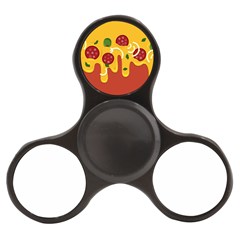 Pizza Topping Funny Modern Yellow Melting Cheese And Pepperonis Finger Spinner by genx