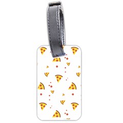 Pizza Pattern Pepperoni Cheese Funny Slices Luggage Tags (two Sides) by genx