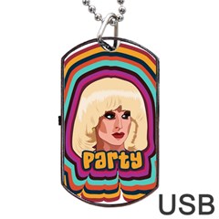 Katya Zamolodchikova Logo Dog Tag Usb Flash (one Side) by milliahood