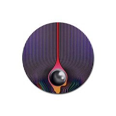 Tame Impala Rubber Coaster (round)  by milliahood