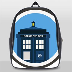 Doctor Who Tardis School Bag (large) by Sudhe