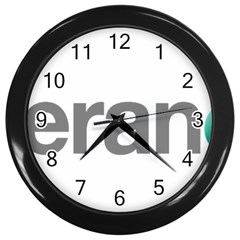 Theranos Logo Wall Clock (black) by milliahood