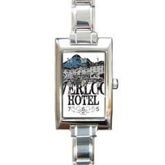 The Overlook Hotel Merch Rectangle Italian Charm Watch by milliahood