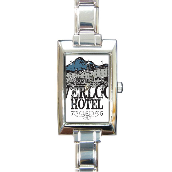 The Overlook Hotel Merch Rectangle Italian Charm Watch