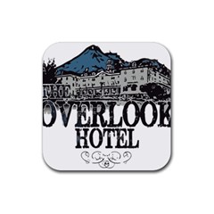 The Overlook Hotel Merch Rubber Coaster (square)  by milliahood