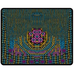 The  Only Way To Freedom And Dignity Ornate Double Sided Fleece Blanket (medium)  by pepitasart