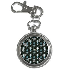 Seamless Pattern Background Black Key Chain Watches by HermanTelo