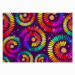 Abstract Background Spiral Colorful Large Glasses Cloth (2-side) by HermanTelo