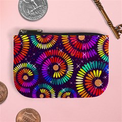 Abstract Background Spiral Colorful Mini Coin Purse by HermanTelo