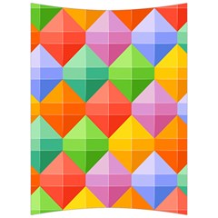 Background Colorful Geometric Triangle Rainbow Back Support Cushion by HermanTelo