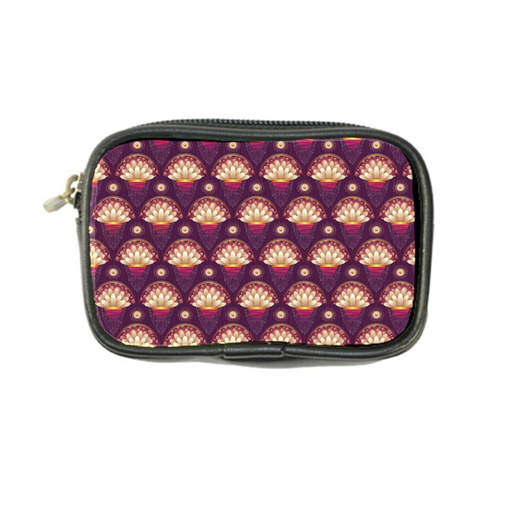 Background Floral Pattern Purple Coin Purse