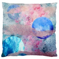 Abstract Clouds And Moon Large Flano Cushion Case (two Sides) by charliecreates