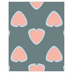 Hearts Love Blue Pink Green Drawstring Bag (small) by HermanTelo