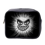 Monster Black White Eyes Mini Toiletries Bag (Two Sides) Front