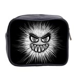 Monster Black White Eyes Mini Toiletries Bag (Two Sides) Back