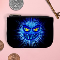 Monster Blue Attack Mini Coin Purse by HermanTelo