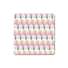 Seamless Pattern Background Entrance Square Magnet by HermanTelo