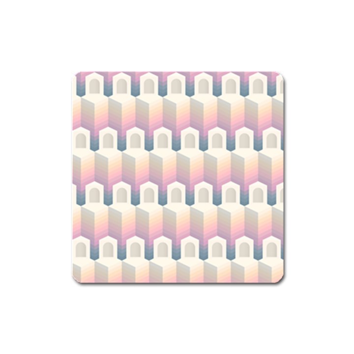 Seamless Pattern Background Entrance Square Magnet